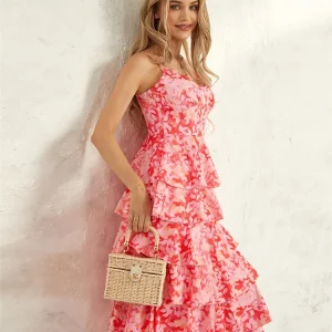 Alternative view of Women Floral Layered Ruffle Dress